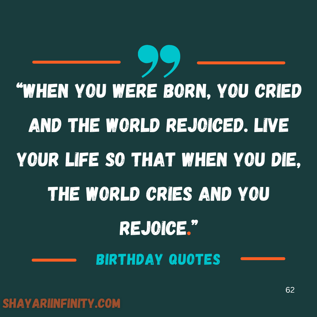 Birthday quotes