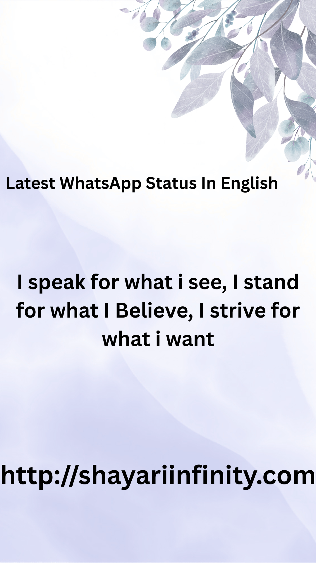 Latest WhatsApp Status In English