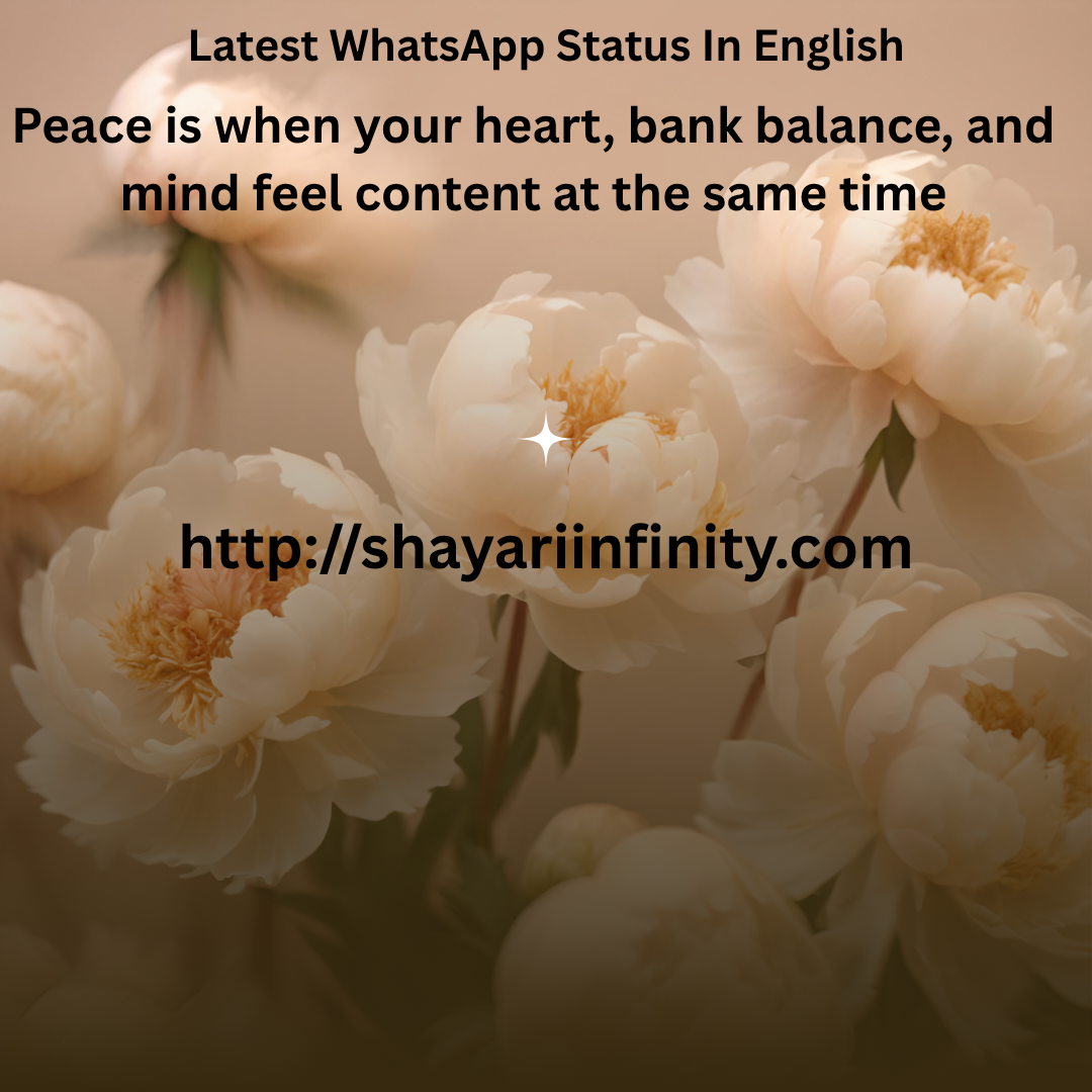 Latest WhatsApp Status In English